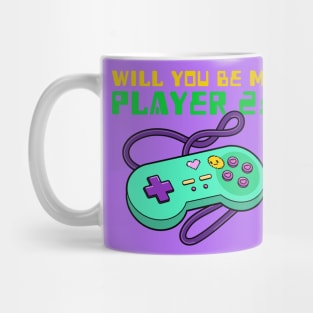 Will you be my player 2 Mug